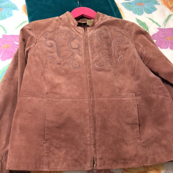 Ruff Hewn mauve suede jacket size L. No rips, no flaws - Picture 4 of 12